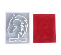Stampo in silicone versatile per sculture a testa di cavallo, forma per ragazze, per gli amanti del fai da te, in ghisa
