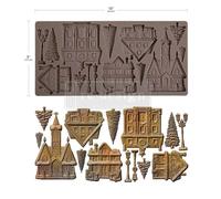 Stampo in silicone Villaggio Natalizio casette natalizie da decorare