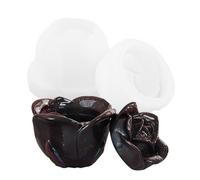 Stampo in vetro a forma di rosa: forma di vetro in resina floreale, in silicone, produzione di contenitori per gioielli epossidici | Soluzione fai da te, forma di candela, progetto in resina per