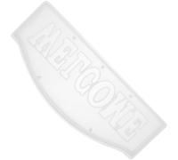 Stampo Lettere Welcome in Silicone per Bricolage, Bianco Riutilizzabile | Cavità Aperte per Ornamento Cubico, Superficie Liscia Antiaderente, Pulizia Facile per Laboratori e Famiglia