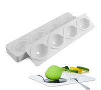 stampo limone, stampi silicone 3d dolci per Bigné,Pudding e Cubi di Ghiaccio, 4 fori forma di limone, bianco