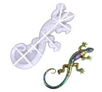 Stampo lucertola | in silicone per resina epossidica - Stampo in resina siliconica Gecko per colata epossidica a forma di lucertola per giardino in camera, artigianato 3D fai da te per la casa