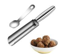Stampo manuale per polpette da cucina, in acciaio inox, a forma di polpette per cuocere rapidamente o sorbetti