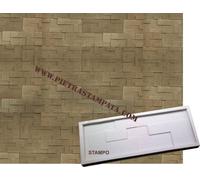 STAMPO MATRICE CALCO GOMMA FINTA PIETRA RICOSTRUITA RIVESTIMENTO GESSO CEMENTO