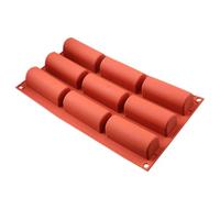 Stampo mezzo cilindro antiaderente Stampo in silicone per uso alimentare a 9 fori per sapone per bombe gelato per torte
