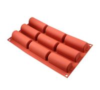 Stampo mezzo cilindro antiaderente Stampo in silicone per uso alimentare a 9 fori per sapone per bombe gelato per torte