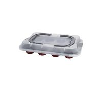 Tognana Sweet Cherry Stampo 12 Muffin con Coperchio, Acciaio al Carbonio