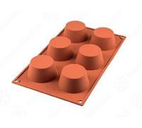 silikomart SF052/C Stampo Muffins Classic, Silicone, Rosso - NUOVO