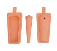 Stampo multifunzionale per cubetti di ghiaccio in silicone per whisky e cocktail, facile rilascio, design cavo, arancione, adatto a tazze da 30/4 once, lavabile in lavastoviglie