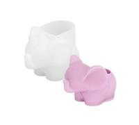 Stampo multiuso in silicone a forma di elefante in resina di cemento, vassoi decorativi per progetti