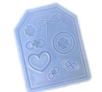 Stampo multiuso in silicone adatto per gioielli e progetti di decorazione di torte con superfici lisce, stampo a rilascio facile