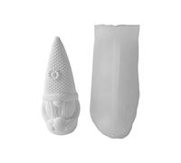 Stampo natalizio in silicone per Pasqua con nano barbuto e vecchio, in silicone, ornamento per la casa, strumento pasquale