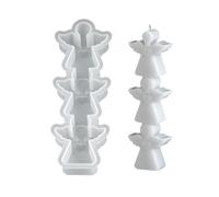 Stampo natalizio in silicone per uso alimentare, motivo Babbo Natale, renna, angelo, pan di zenzero, uomo, cioccolato, set essenziale per le vacanze, strumenti da forno