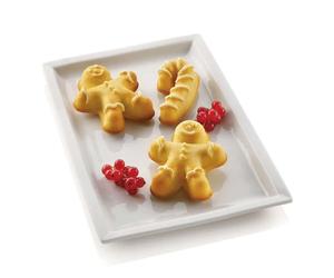Stampo Natalizio Silicone Gingerbread Man - Omino Pan di Zenzero - SILIKOMART