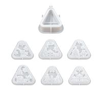 Stampo Natalizio,Stampo Artigianale Riutilizzabile A Distacco Facile, Per Lanterna E Candela Di Natale - Per Adulti Per Decorazioni Festive Natalizie E Centrotavola