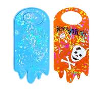 Stampo olografico di Halloween per targhette della porta, in silicone,