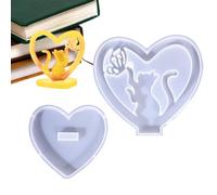 Stampo ornamentale a forma di cuore, stampo in silicone a forma di cuore