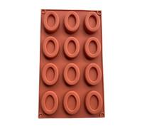 Stampo ovale in silicone - stampo artigianale per progetti in resina e produzione di sapone, ciotola ovale morbida e flessibile, forma a slot multipla per progetti artistici, lozione, artigianato, a