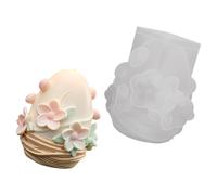 Stampo ovale per candela in silicone, forma cera riutilizzabile per uso hobbistico principiante, strumento rilascio liscio che serve sessioni lavoro progetti decorativi fatti a mano Stampo