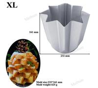 STAMPO PANDORO A FORMA DI STELLA PANETTONE TORTA NATALIZIA IN ALLUMINIO CUCINA