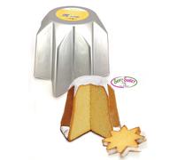 STAMPO PANDORO IN ALLUMINIO ANODIZZATO 500GR