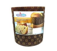 Stampo PANETTONE un ONDA Alto 1kg - 5 pezzi - Pirottino RIGIDO monouso in carta da Forno - ideale per CANASTA e Panettoni - Dolci Natalizi, Pan brioche, Pan dolce ecc. [DREAM'S PARTY] 1000g