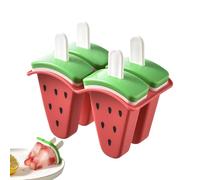 Stampo per - 4 stampi per con anguria - facile rimozione del congelatore alimentare contenitore con bastoncini per budino yogurt