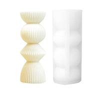 Stampo per a Colonna Geometrica - Forma a pilastro Strutturato retrò, Strumento di stampaggio Artistico in Silicone, Kit Stampo a Lunga Durata | Produttore Creativo di Fai-da-Te