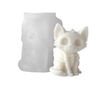 Stampo per a forma di gatto, fai da te 3D, facile da sformare e riutilizzare, per creare di Halloween, per statuette in resina epossidica, gesso decorativo, opere d'arte in
