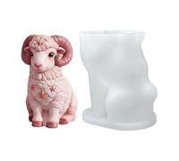 Stampo per a forma di pecora, in silicone, accessorio per la produzione di , simpatico stampo 3D a forma di agnello per artigianato, per amanti del fai da te, feste, sapone, gesso