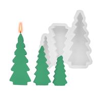 Stampo Per Albero Di Natale In Silicone, 3 Pezzi Stampi in Silicone per Decorazioni Albero di Natale, Accessori Stagionali Per Creazioni Fai Da Te, Decorazioni Per La Casa Per Appassionati Giovani Don