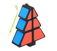 Stampo per albero di Natale Speed Cube - ABS 7,2 x 5,6 x 2,1 cm, morbido portachiavi | Mini ciondolo a cubo magico per l'allenamento del cervello, come decorazione per la scuola, regalo di festa e per