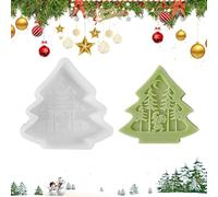 Stampo per albero di Natale, stampo antiaderente morbido, forme di Natale in silicone, per la decorazione domestica, le feste, il compleanno, la tavola, gli alimenti e i piccoli oggetti