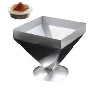 Stampo per alimenti, in acciaio inox, a forma di pagoda e carne, resistente al calore, stampo in metallo per modellare riso, torte cinesi Zongzi, pasticcini e dessert