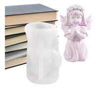 Stampo per angelo in resina - in silicone 3d Praying Baby Angel Resina - Stampo decorativo in silicone epossidico per decorare torte, candela profumata,