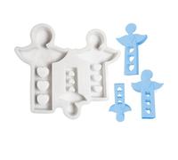 Stampo per angelo in silicone, stampi per angelo in silicone per resina | Stampi multifunzionali per dolci multifunzionali per torte al cioccolato, famiglia di angeli e stampi