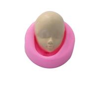 Stampo per bambola - stampo in silicone 3d baby facce per fondente di sapone di argilla | Fai da te artigianato m0ld per cioccolato | Strumento di decorazione della torta fatta a mano | Resina