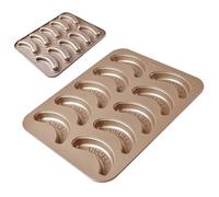 Stampo per banana, stampo da forno, teglia per pane per la cottura, stampo per torte, cottura multifunzionale, teglia a tema frutta, 32,5 x 26,6 x 1,9 cm, marrone