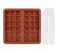 Stampo per barrette di caramelle ripiene, stampi natalizi in silicone antiaderente per uso alimentare, antiaderente per uso alimentare, stampo spesso in silicone, stampo in silicone per barrette di