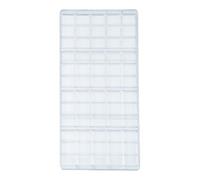 Stampo per barrette di cioccolato | Forniture da cucina trasparenti per cottura | Stampi riutilizzabili per snack | Per fare barrette di cioccolato ripiene di caramelle e dolcetti natalizi