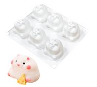 Stampo per biscotti a forma di criceto, in silicone per piccoli criceti, accessori per decorare torte, strumento di cottura per mousse, criceti e dolci al cioccolato