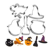 Stampo per biscotti a forma di Halloween, set di 5 per caramelle in | Tagliapasta Halloween per cucina casalinga, fattoria, panetteria, ristorante, feste e festival