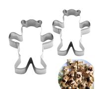 Stampo per biscotti a forma di orso, in acciaio inossidabile, per biscotti a forma di orso, strumenti per cucinare dolci , gadget da cucina facili