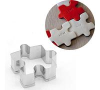 Stampo per biscotti a forma di puzzle in acciaio inox, stampo da taglio a forma di puzzle, in acciaio inox, forma di puzzle in acciaio inox, 1 pezzo