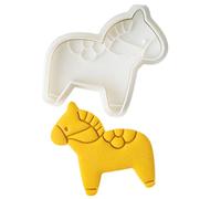 Stampo per biscotti a tema cavallo in miniatura, sicuro per bambini, facile da pulire e conservare, unico pasticceria a tema animale