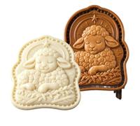 Stampo per biscotti con fede e presepe di Natale | Tagliabiscotti per genitori principianti professionisti casa appartamento festa scuola progetto evento a tema workshop B