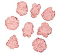 Stampo per biscotti di Natale 8pcs/set cookie natalizio 3D con diversi elelmenti di Natale per pasta per pasta Donut Sugarcraft Cake Decor decorazioni Style 2Christmas stampo