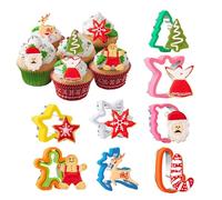Stampo Per Biscotti Di Natale - Stampo Per Biscotti Per Natale, Da Forno Da 8 Pezzi | Tagliapasta In Acciaio Con Di Neve, Albero Di Pan Di, Cervo Di Babbo | Per Le Va