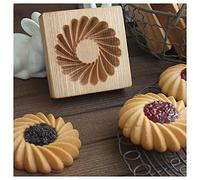 Stampo per Biscotti in Legno, 3D Set di Stampi Biscotti, per Biscotti, Cioccolato, stampini in Rilievo, Decorazione per Torte