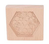 Stampo per biscotti in legno a tema ape, pressa per biscotti in legno di faggio per una facile cottura, riutilizzabile e lavabile, design antiaderente per un facile rilascio dei biscotti